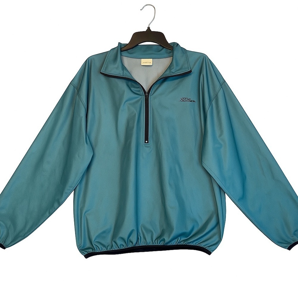 Vintage LL Bean Womens Green wind stopper Gore Pullover Windbreaker size L